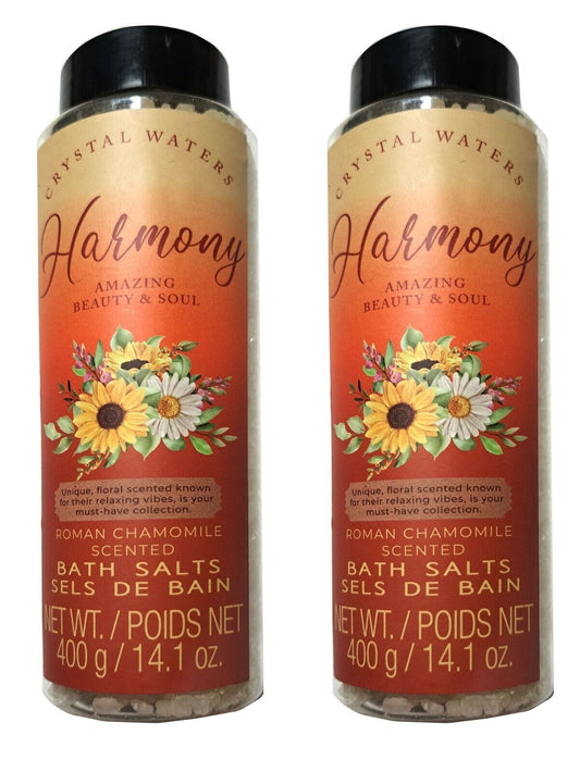 Crystal Waters Harmony Amazing Beauty & Soul Roman Chamomile Bath Salts