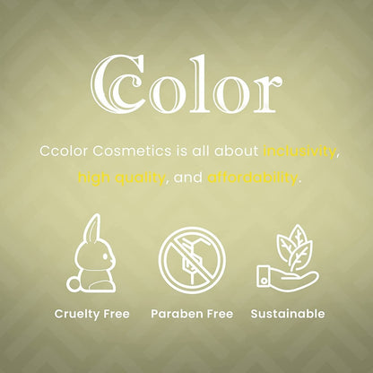 Ccolor Cosmetics - Unisex 5, 10-Color Eyeshadow Palette, Highly Pigmented Eye