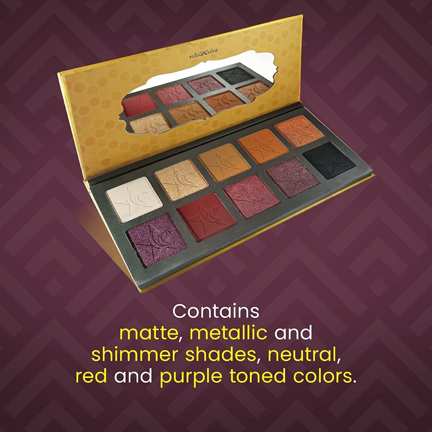 Ccolor Cosmetics - Unisex 1 - 10 Color Eyeshadow Palette, Highly Pigmented Eye