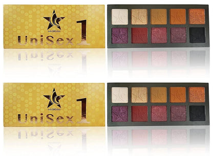 Ccolor Cosmetics - Unisex 1 - 10 Color Eyeshadow Palette, Highly Pigmented Eye