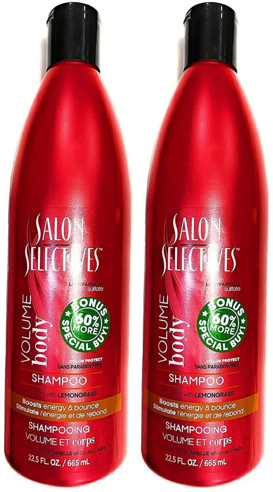 Salon Selectives Shampoo Enriched with Lemongrass 22.5 FL OZ Set of 2