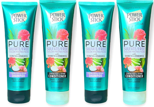 Pure Sulfate Free 6.5oz Color Protection Shampoo & Conditioner Set of 4