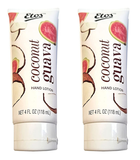 Etos Hand Lotion Coconut & Guava 4fl oz, 118,29ml (Set of 2)