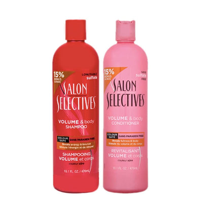Salon Selectives Volume & Body Shampoo & Conditioner Set For Bouncy Full Hair