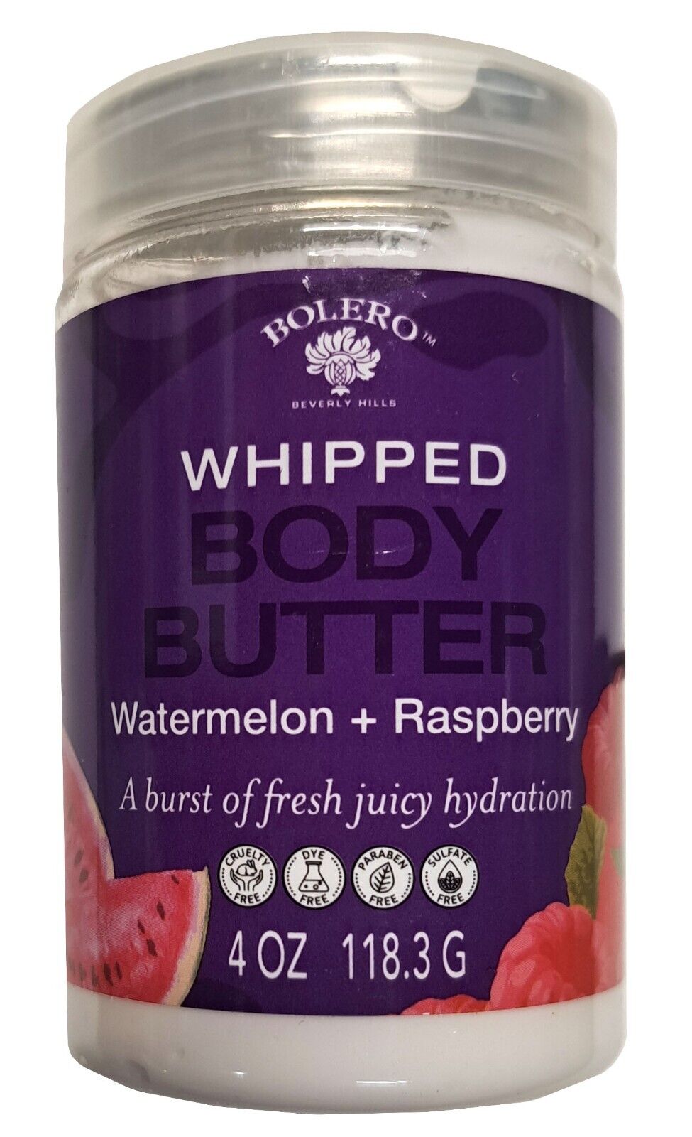 Whipped Body Butter - Watermelon & Raspberry 4fl oz. 118.3ml