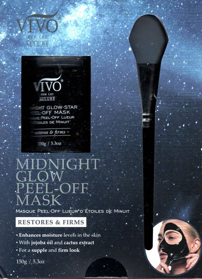 Vivo allure midnight glow peel off mask-5.3 oz-new (Set of 2 Pack)