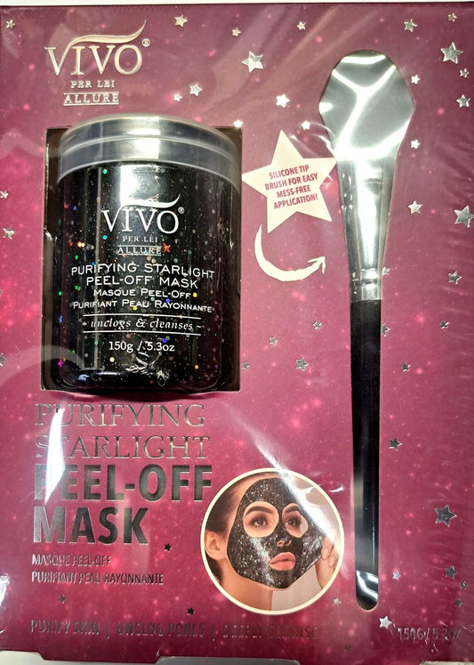 VIVO Allure Purifying Starlight Peel Off Mask Gift Set Unclogs & Cleanses