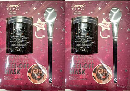 VIVO Allure Purifying Starlight Peel Off Mask Gift Set Unclogs & Cleanses Set