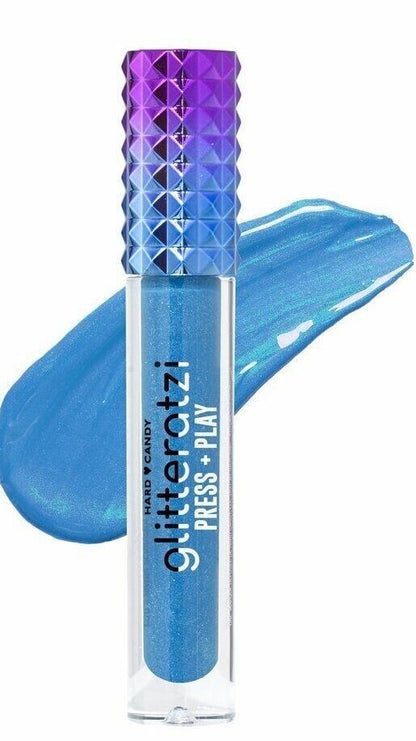 HARD CANDY GLITTERATI PRESS PLAY GLITTER REVEAL LIPSTICK TURQUOISE BLUE Set of 2