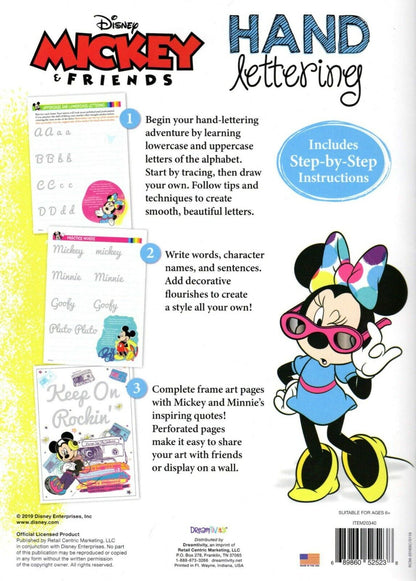Mickey & Friends - Hand Lettering & Doodles Activity & Coloring Book