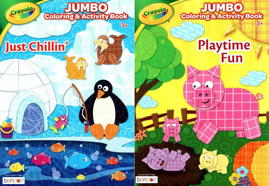 Crayola - Jumbo Coloring & Activity Book - Playtime Fun and Just Chillin
