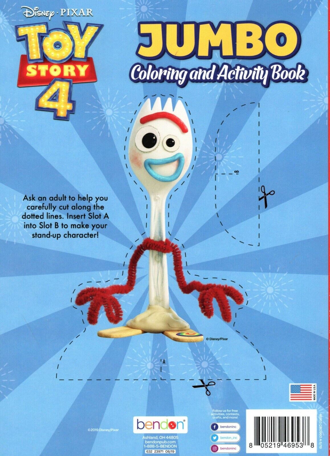Disney Toy Story 4 - Jumbo Coloring & Activity Book
