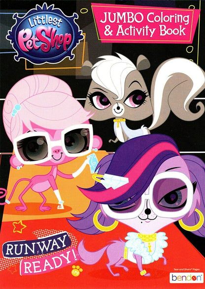 Hasbro Littlest Pet Shop Jumbo Coloring & Activity Book - Run Way Ready!