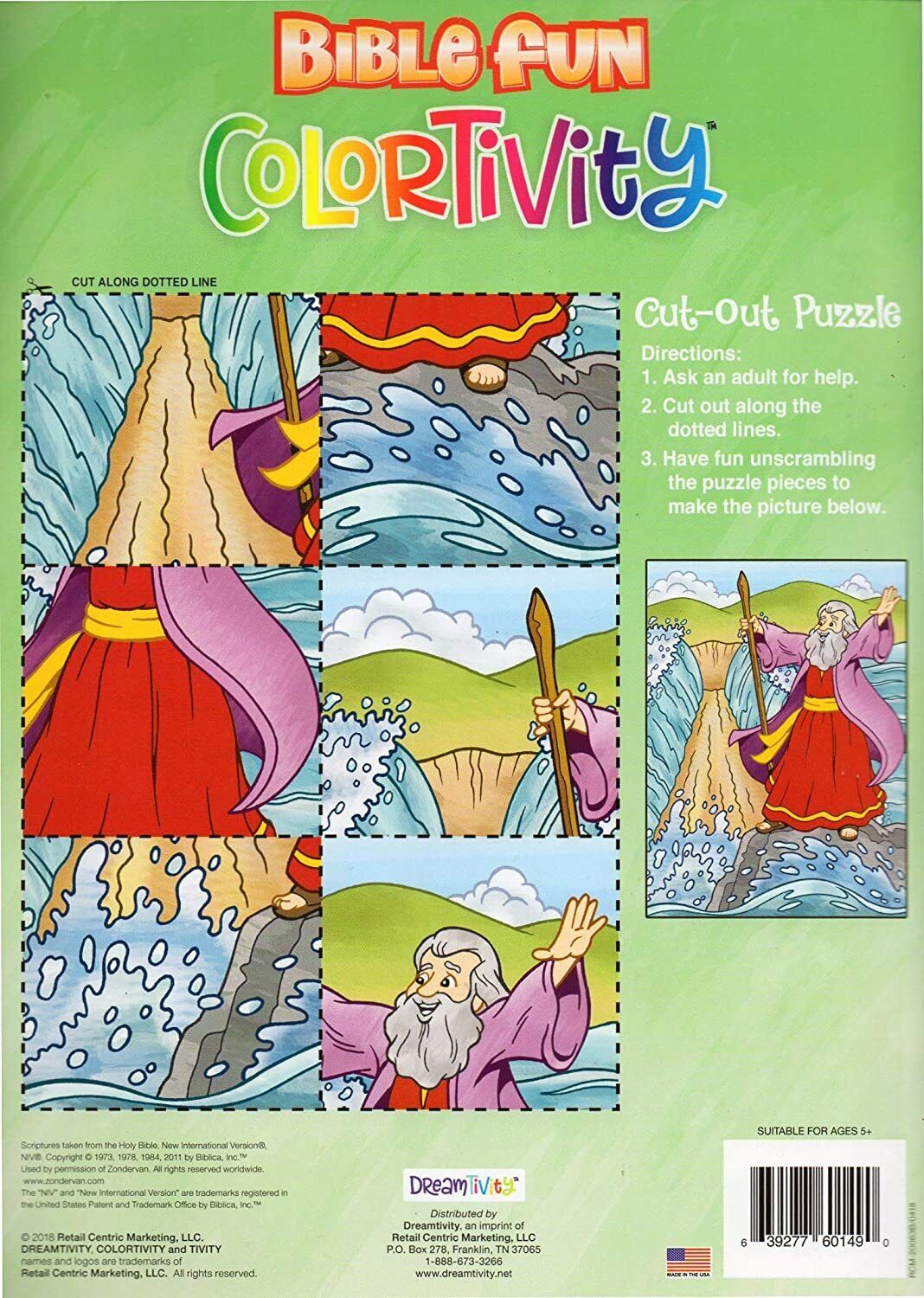 Colortivity Bible Fun - Read and Color Coloring & Activity Book