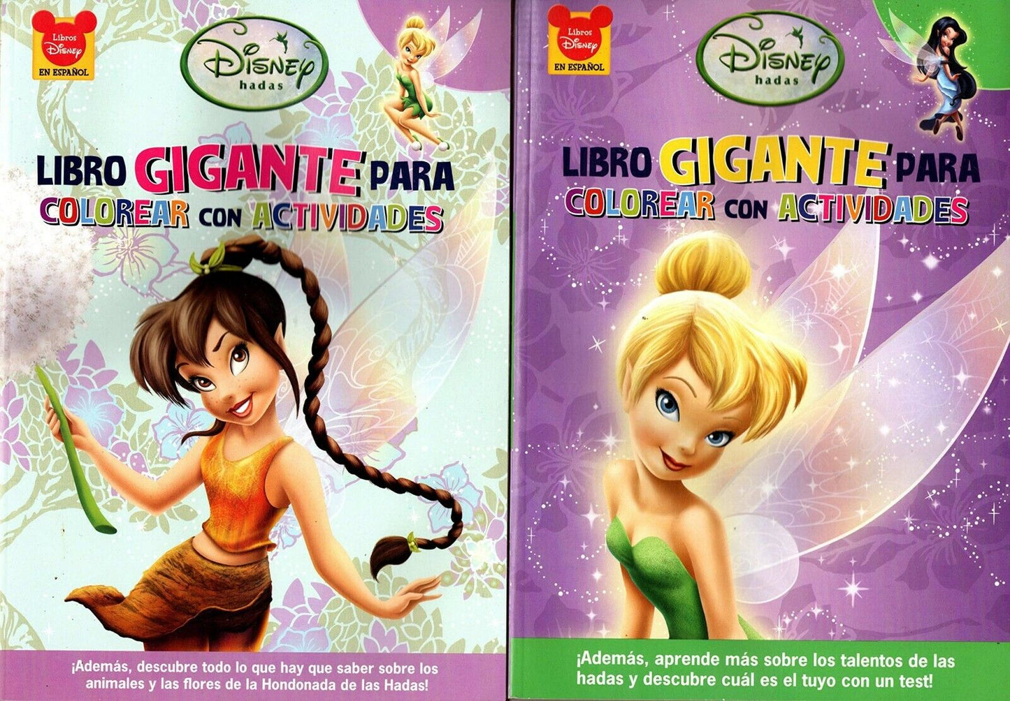 Disney Fairies - Spanish - Coloring & Activity Book (Set of 2 Books)