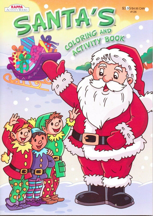 Santa's Coloring & Activity Book