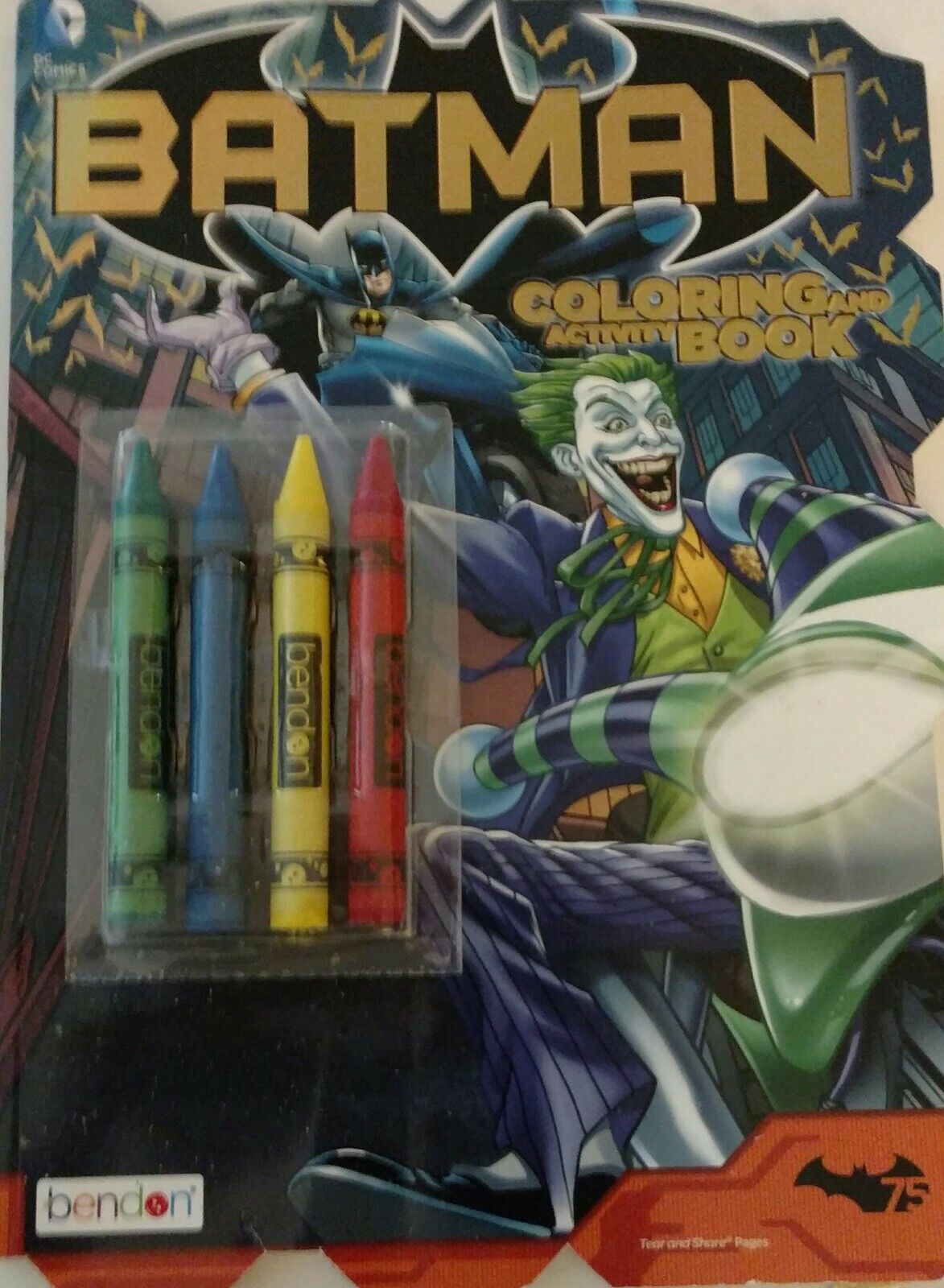 Batman Coloring & Activity Book With Crayons
