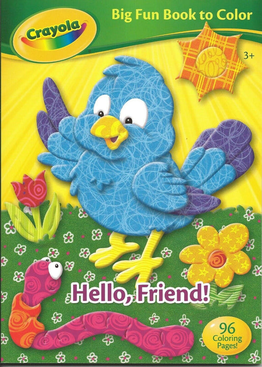 Crayola Big Fun Book to Color "Hello, Friend!"