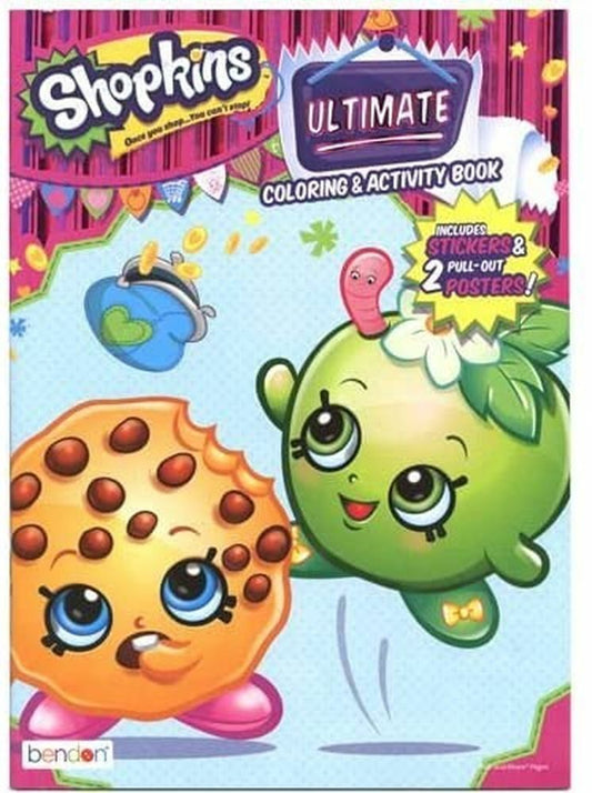Shopkins Ultimate Coloring & Activity Book- includes stickers