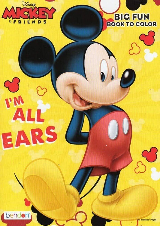 Mickey and Friends ''I'm All Ears'' Big Fun Book to Color