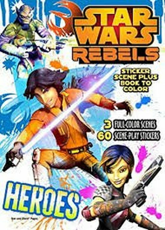 Star Wars Rebels Sticker Scene Plus Book to Color Heroes