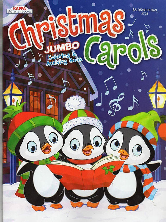 Christmas Carols Jumbo Coloring & Activity Book
