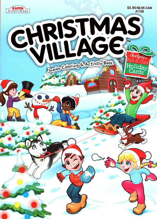 Christmas Edition Holiday Jumbo Coloring and Activity Book ~ Christmas Village