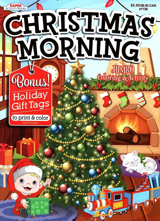 Christmas Edition Holiday Jumbo Coloring and Activity Book ~ Christmas Morning