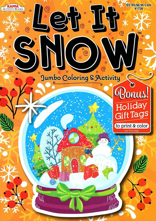 Christmas Edition Holiday Jumbo Coloring and Activity Book ~ Let it Snow