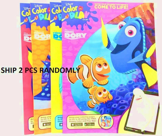Disney Finding Dory & Nemo Color And Play Coloring Activity Book- 2 Packs