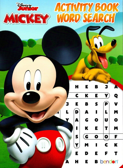 Disney World Search Puzzles and Coloring Book - (Set of 4) Assorted