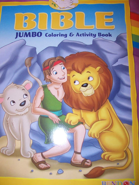 Bible Jumbo Coloring & Activity Book ~ Cave with Animals