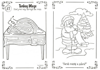 Christmas Edition Holiday Jumbo Coloring and Activity Book - (Set of 2 Books)