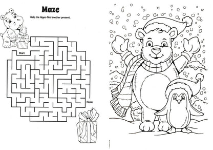 Christmas Holiday - Coloring and Activity Book ~ Slow Ho! Ho!