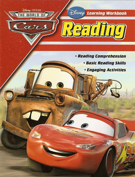 Disney Pixar The World of Cars Reading Learning Workbook