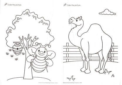 Under the Sea, Creepy-Crawly, On the Farm - Coloring Book + Award Stickers