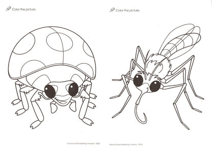 Under the Sea, Creepy-Crawly, On the Farm - Coloring Book + Award Stickers