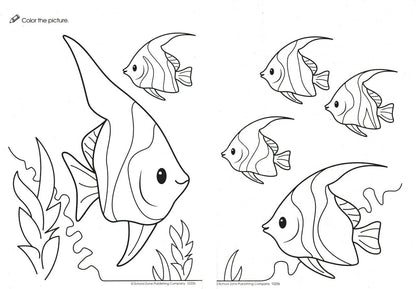 Under the Sea, Creepy-Crawly, On the Farm - Coloring Book + Award Stickers
