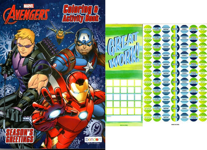 Marvel Avengers - Edition Holiday - Coloring & Activity Book + Award Stickers