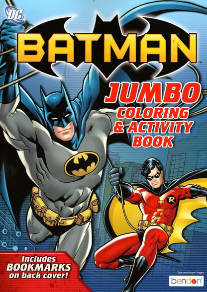 Jumbo Coloring & Activity Book Includes Bookmarks on back cover. - Batman