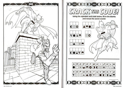 Jumbo Coloring & Activity Book Includes Bookmarks on back cover. - Batman