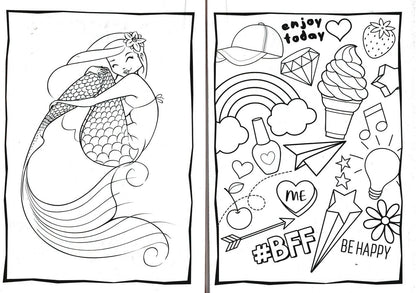 Coloring & Activity Book - Llamazing + Award Stickers and Charts