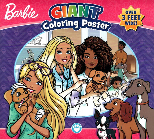 Barbie - Giant Coloring Poster - over 3 Feet Wide