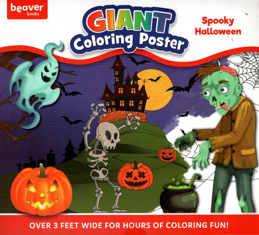 Spooky Halloween - Giant Coloring Poster - over 3 Feet Wide