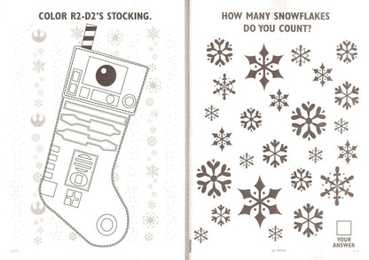 Star Wars - Christmas Holiday Coloring & Activity Book - May Tour Days BB Marry