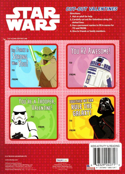 Colortivity Disney Star Wars - Cut-Out Valentines Coloring & Activity Book