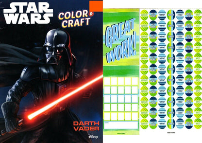 Star Wars - Coloring & Craft Book - Darth Vader + Award Stickers and Charts