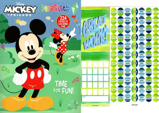 Disney Mickey and Friends - Time for Fun! - Coloring & Activity Book 244 pg.
