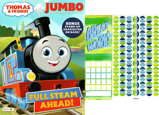 Tomas & Friends - Full Steam Ahead - Jumbo Coloring & Activity Book 80 pages