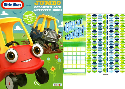 Little Tikes - Jumbo Coloring & Activity Book 80 pages + Award Stickers